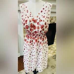 Max Studio floral dress size medium EUC
